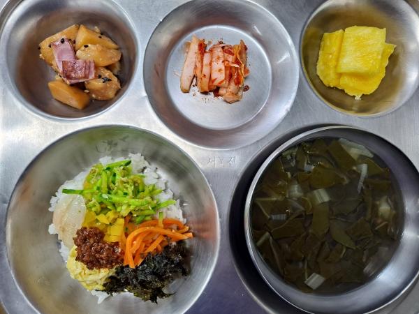 5월7일 백리밥상-거창 급식 간식